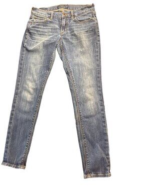 Lucky Brand Charlie Skinny Jeans Distressed Medium Wash Stretch Denim